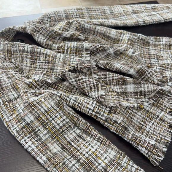 Katherine New York Frayed Tweed Blazer Jacket Whimsigoth Dark Academia Boho - Picture 3 of 5